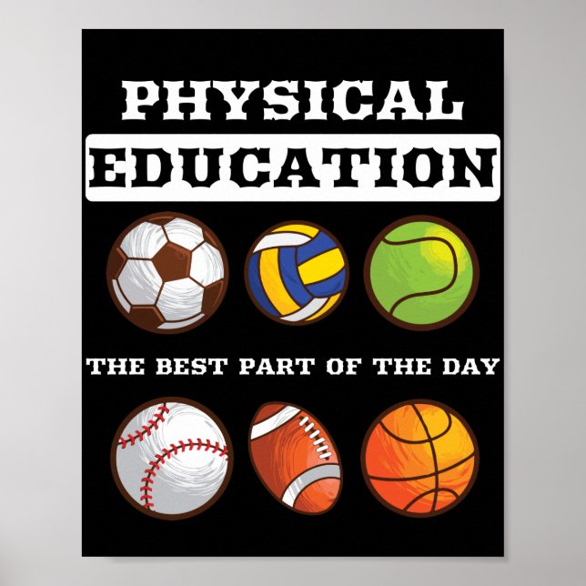 Affiche L'Éducation Physique La Meilleure Partie Le Jour P (Devant)