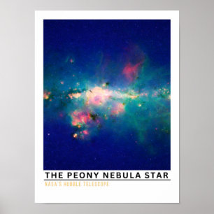 Affiche L'éducation spatiale de l'étoile de la nébuleuse d