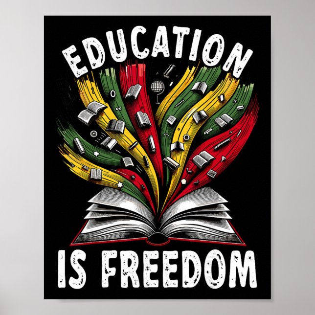 Affiche L'éducation sur l'histoire noire est la liberté Li (Devant)