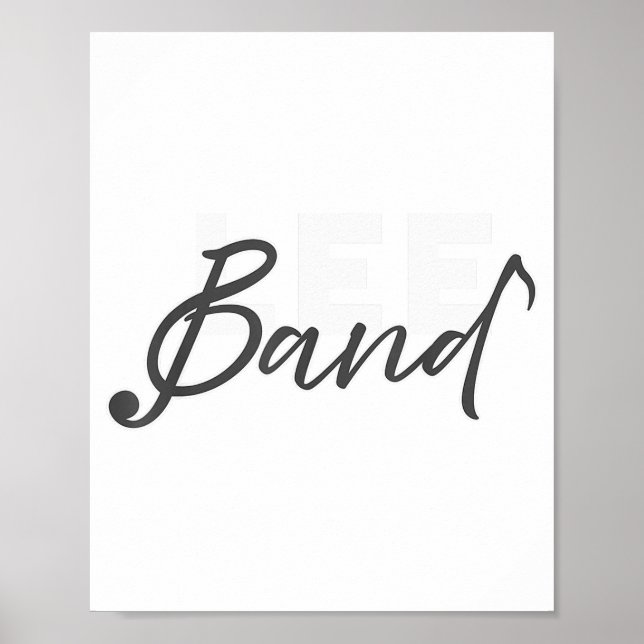 Affiche Lee Band Booster New Logo Red Only  (Devant)
