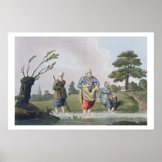 Affiche Leech Finders, de l'engrave "Costume du Yorkshire" (Devant)