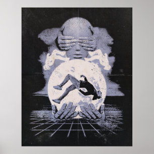 Affiche L'Effondrement - Design Techno-Dystopian Streetwea