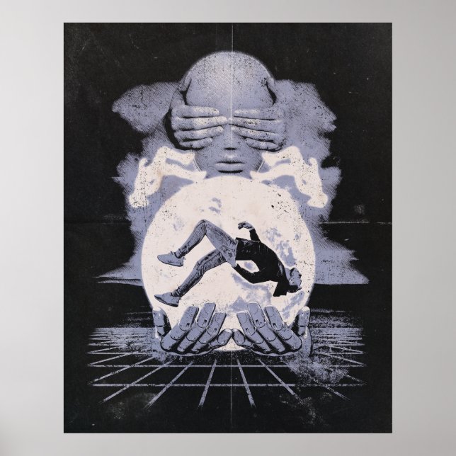 Affiche L'Effondrement - Design Techno-Dystopian Streetwea (Devant)