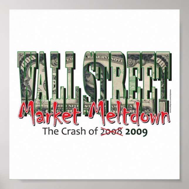 Affiche L'effondrement du marché de Wall Street (Devant)