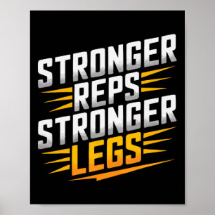 Affiche Leg Press Exercice Bodybuilding Fitness Workout Gy