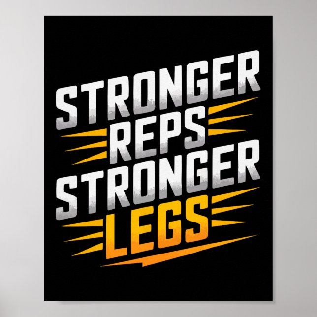 Affiche Leg Press Exercice Bodybuilding Fitness Workout Gy (Devant)