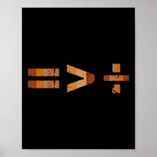 Affiche L'égalité est plus grande que la division Histoire