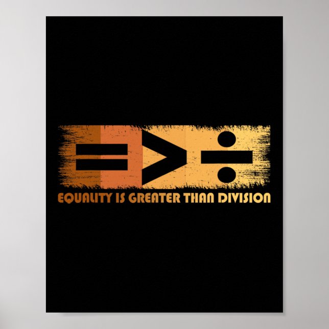 Affiche L'égalité est plus grande que la division Mois de  (Devant)
