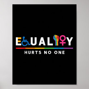 Affiche L'égalité nuit aux droits de l'homme Lgbt Gay Lgbt