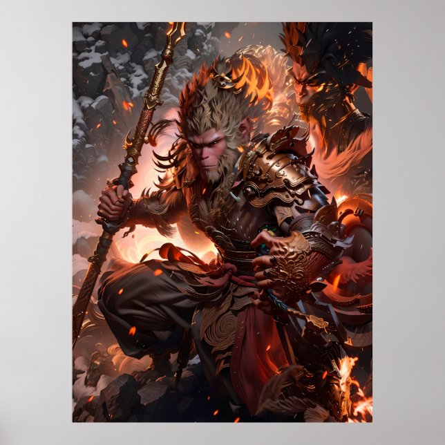 Affiche Légendaire du mythe noir wukong (Devant)