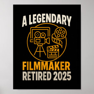 Affiche Légendaire réalisateur Retraité 2025 Funny Movie D