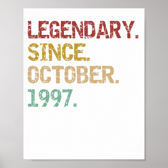 Affiche Legendary  since October 1997 (Devant)