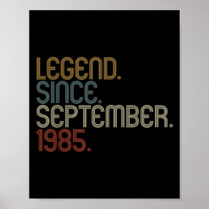 Affiche Légende 1985 Cadeaux d'anniversaire 40 ans pour ho