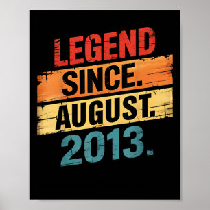 Affiche Légende 2013 Cadeaux d'anniversaire 12 ans pour ga