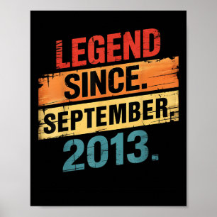 Affiche Légende 2013 Cadeaux d'anniversaire 12 ans pour ga