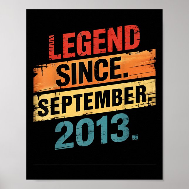 Affiche Légende 2013 Cadeaux d'anniversaire 12 ans pour ga (Devant)
