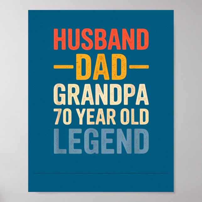 Affiche Légende de 70 ans Mari Papa (Devant)