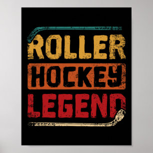 Affiche Légende de hockey sur roller
