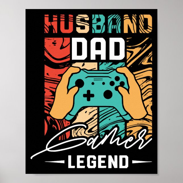 Affiche Légende de jeux vidéo mari papa  (Devant)