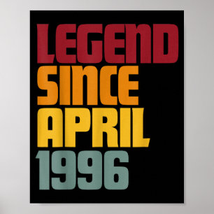 Affiche Légende depuis avril 1996 30e anniversaire - vinta