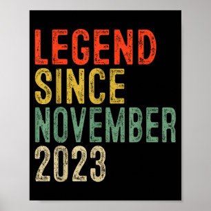 Affiche Légende depuis novembre 2023 2e anniversaire 2 ans