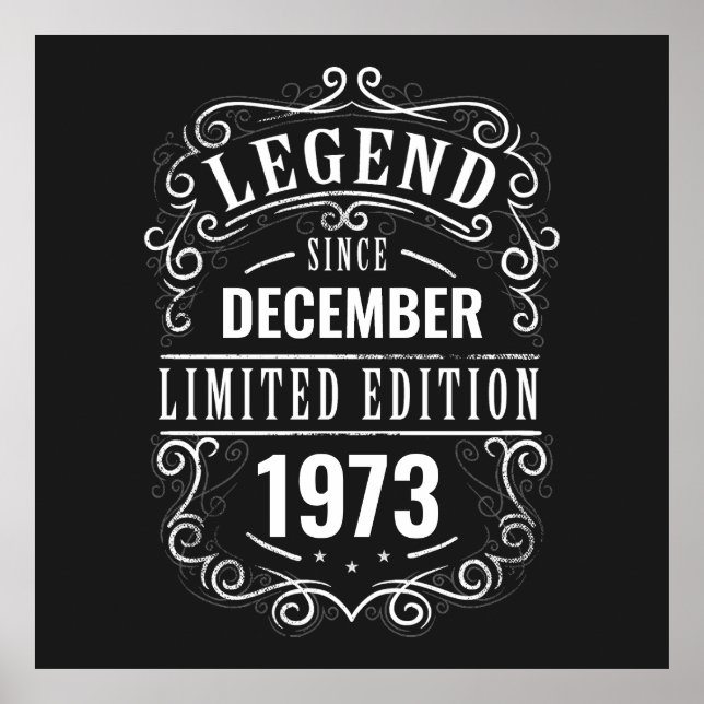 Affiche Légende Depuis Personnalisé (Devant)