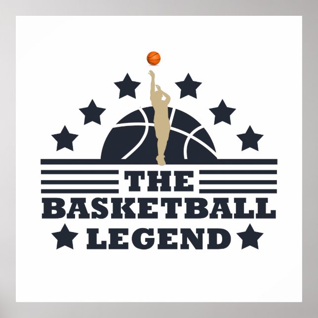 Affiche légende du basket (Devant)