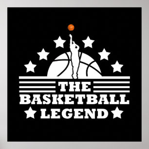 Affiche Légende du basket-ball joueur pour l'entraîneur