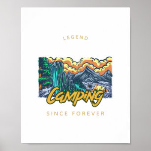 Affiche Légende du camping depuis toujours