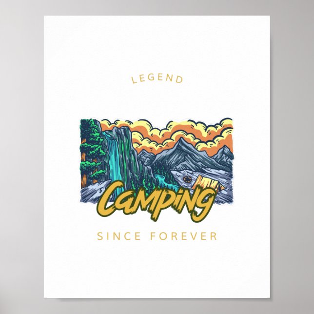 Affiche Légende du camping depuis toujours (Devant)