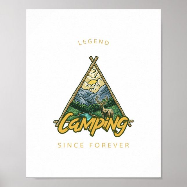Affiche Légende du camping depuis toujours (Devant)