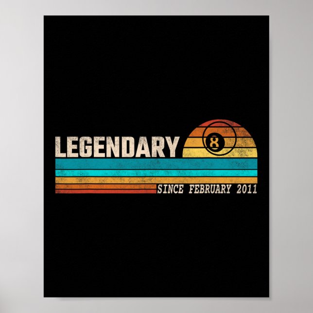 Affiche Légende du joueur de billard depuis février 2011 (Devant)