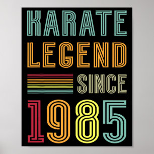 Affiche Légende du karaté 1985 40 ans entraîneur sportif 4