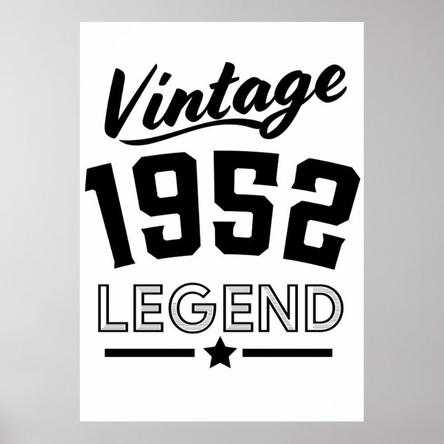Affiche Légende vintage de 1952 (Devant)