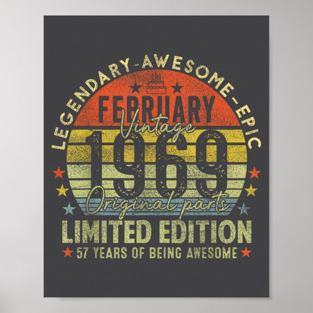 Affiche Légendes 57e anniversaire février 1996 Vintage 57  (Devant)