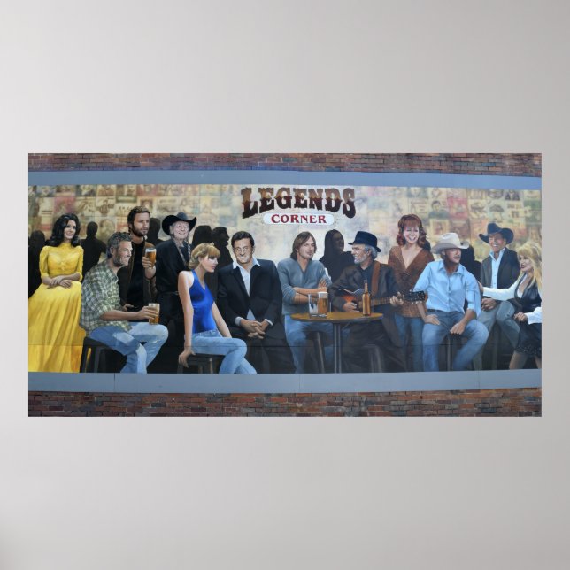 Affiche légendes de la musique Country (Devant)