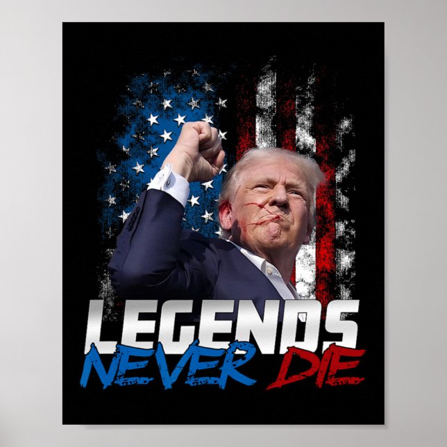 Affiche Légendes jamais mortes - le président Donald J. Tr (Devant)