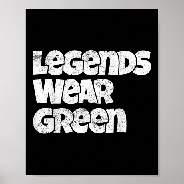 Affiche Légendes Porter Esprit Vert Porter Équipe Jeu Coul (Devant)