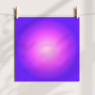 Affiche Légère et chaude Aura Violet Rose Ombre