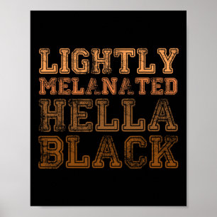 Affiche Légèrement Mélanisée Hella Black Retro Mois de l'H