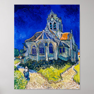 Affiche L'église d'Auvers-sur-Oise par Vincent van Gogh
