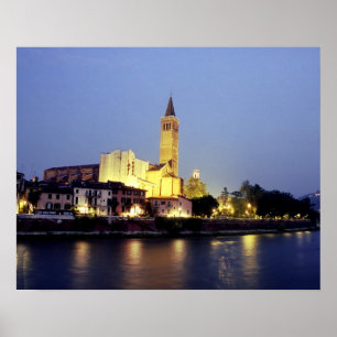 Affiche L'église de Sant'Anastasia à Vérone, Italie.
