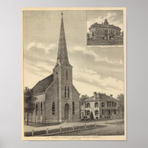Affiche L'église de St Theresa, Nébraska