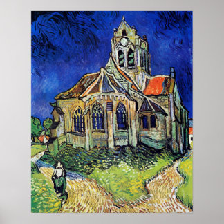 Affiche L'église de Vincent van Gogh à Auvers
