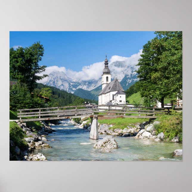 Affiche L'église paroissiale de Ramsau (Devant)