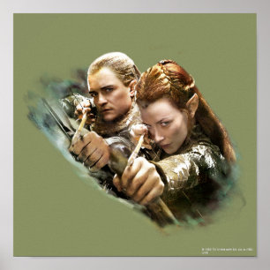 Affiche LEGOLAS GREENLEAF™ et TAURIEL™ Graphic