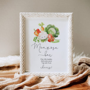 Affiche Légumes cultivés localement fermiers maman-osa bar