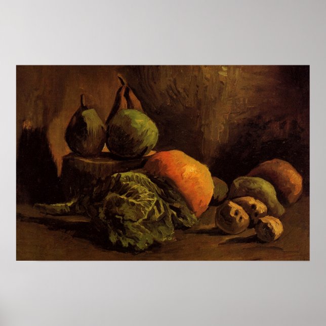 Affiche Légumes et Fruits par Vincent van Gogh (Devant)