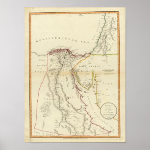 Affiche L'Egypte, Arabie, Palestine
