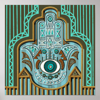 Affiche L'Egyptien Hamsa Hand Khamsa De Fatimah